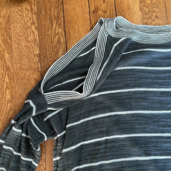 LOFT open shoulder striped sweater - Picture 2 of 3